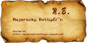 Majerszky Bottyán névjegykártya